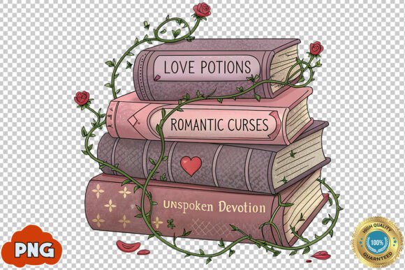 Download Gothic Books Valentine's Day PNG Clipart - Books Collection